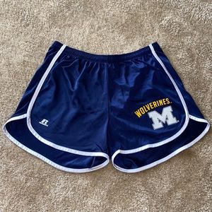 🍒2/$15🍒 U of M - wolverines running shorts!